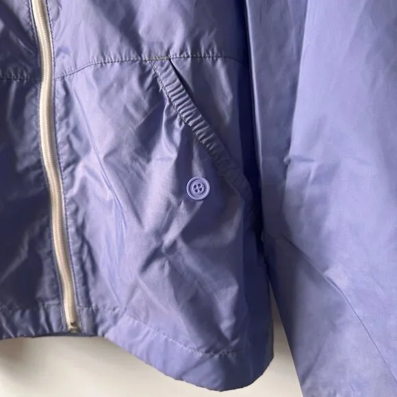 Columbia Kid's Girl's Purple windbreaker Rain Jacket Size M (10/12) - Picture 4 of 9